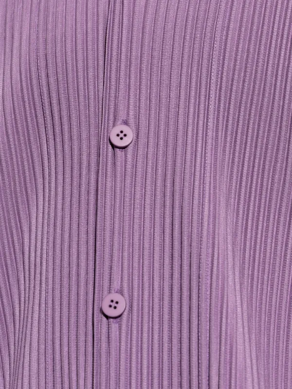 Homme Plissé Issey Miyake Pleated Shirt | Purple | FARFETCH