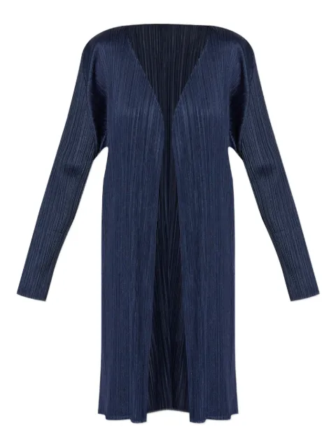 Pleats Please Issey Miyake cárdigan con pliegues