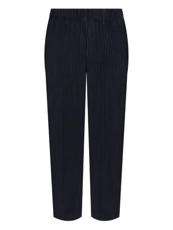 Homme Plissé Issey Miyake ストレートパンツ | ブルー | FARFETCH JP