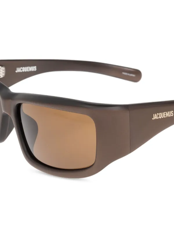 Jacquemus スクエアフレーム サングラス | ブラウン | FARFETCH JP