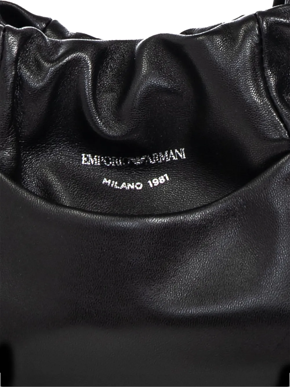 Shop Emporio Armani Drawstring Mini Bag