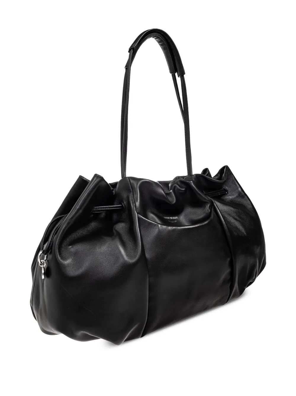 Emporio Armani Gesmockte shopper Zwart