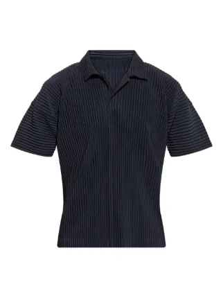 Homme Plissé Issey Miyake プリーツ Tシャツ | ブルー | FARFETCH JP