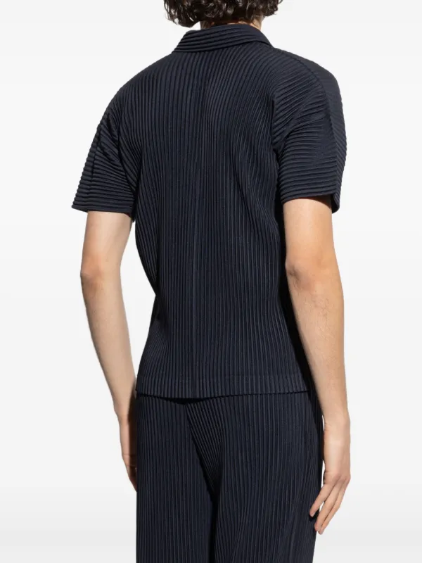 Homme Plissé Issey Miyake プリーツ Tシャツ | ブルー | FARFETCH JP