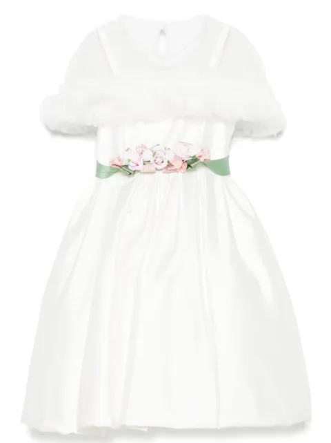 Colorichiari cape-detail dress