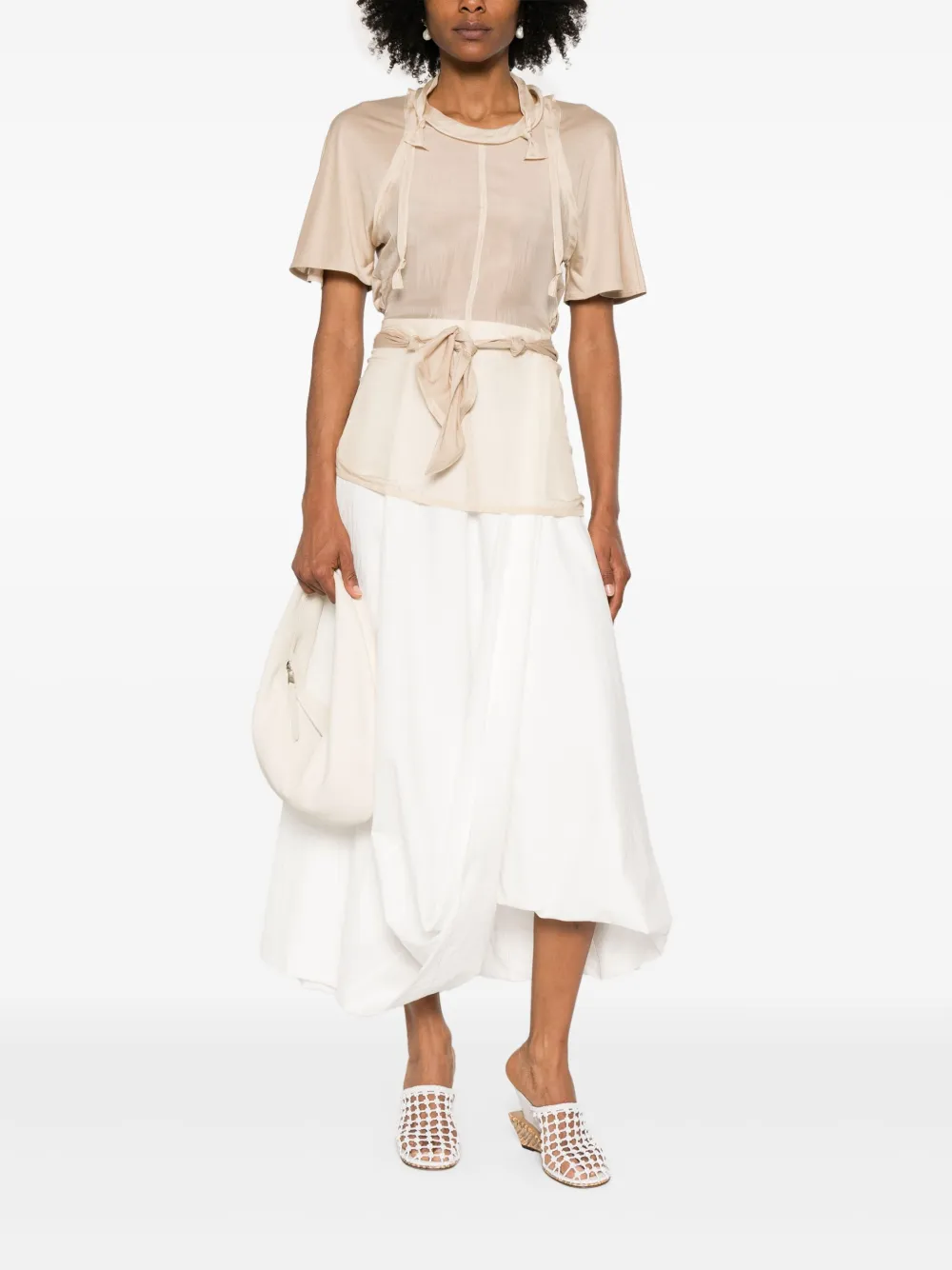 LEMAIRE Geknoopte top - Beige