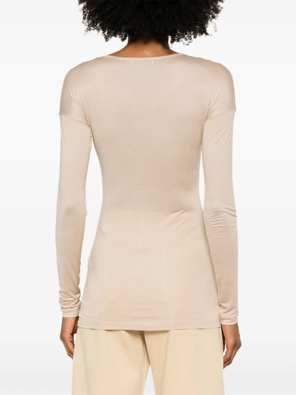 LEMAIRE Zijden T-shirt Beige