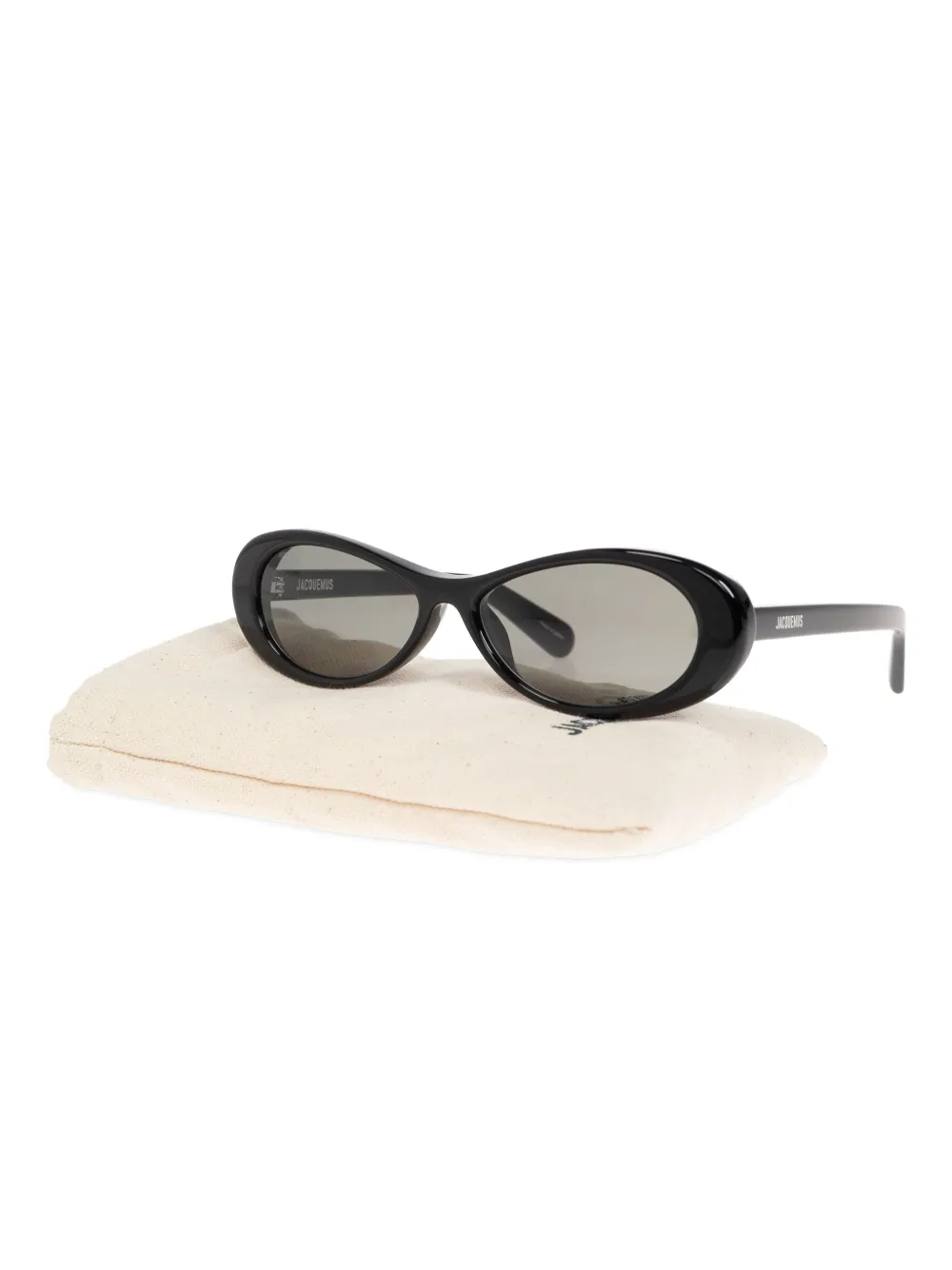 Jacquemus logo-print sunglasses Zwart