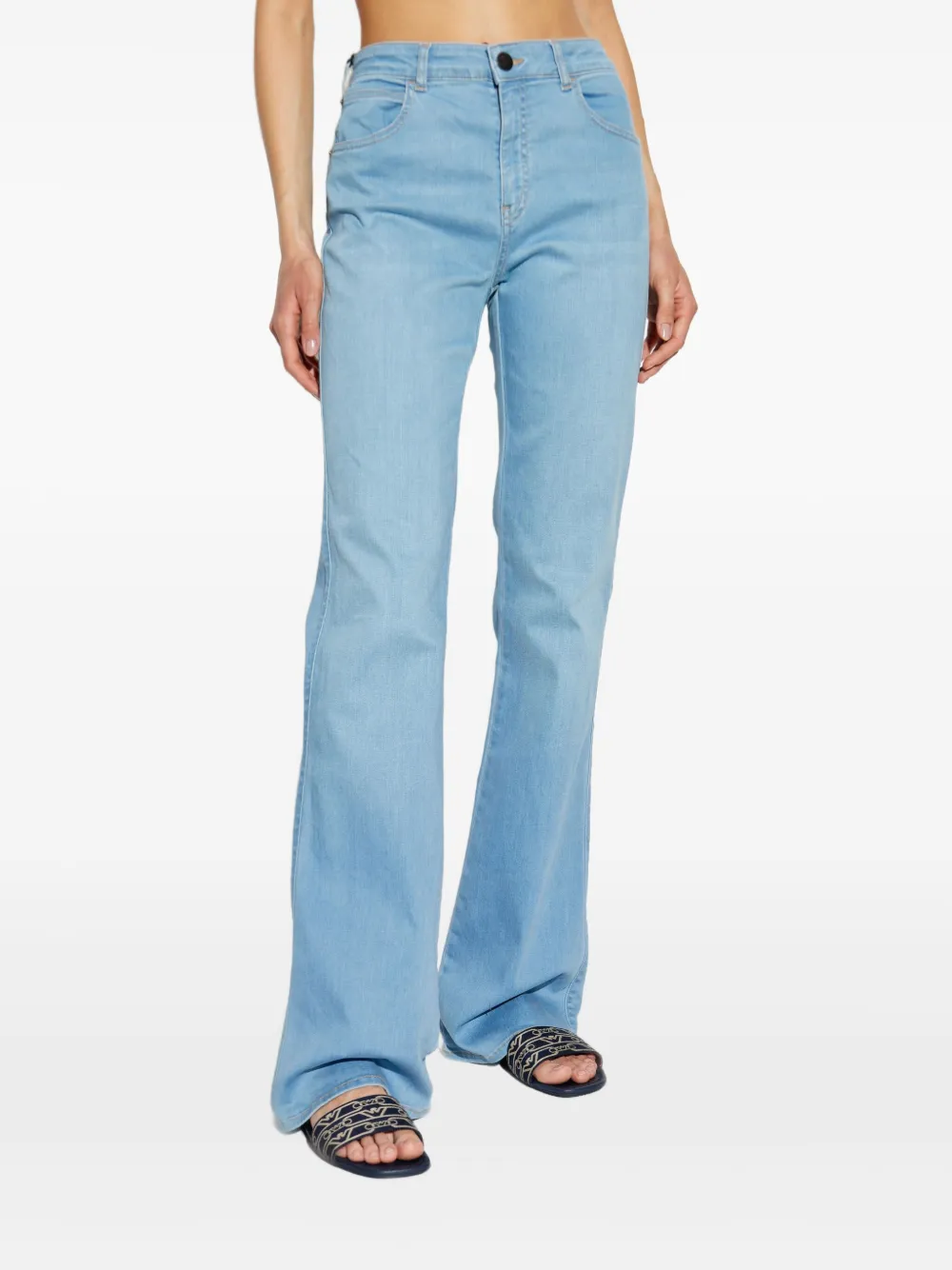 Emporio Armani Flared jeans Blauw