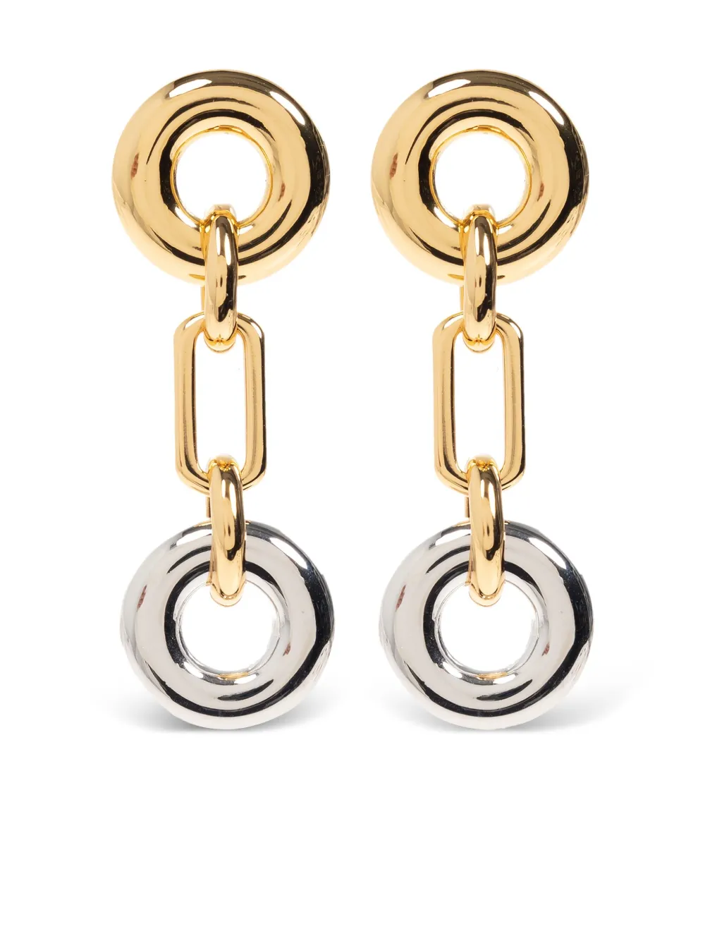 Kate Spade arracadas con diseño de dos tonos | dorado | Image 1
