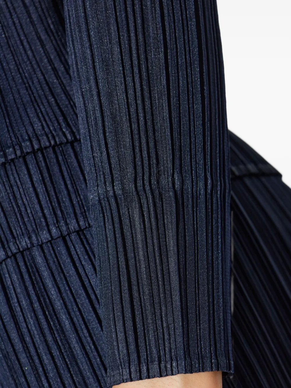 Pleats Please Issey Miyake Geplooid vest Blauw