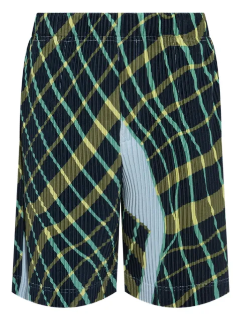 Homme Plissé Issey Miyake Windswept Plaid shorts