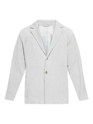 Homme Plissé Issey Miyake プリーツ シングルジャケット | ブルー