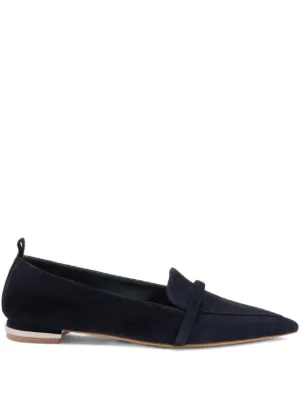 Gianvito Rossi スエード ローファー | ブラック | FARFETCH JP