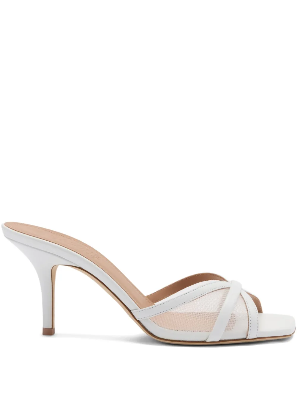 Malone Souliers 70 mm Perla muiltjes Wit