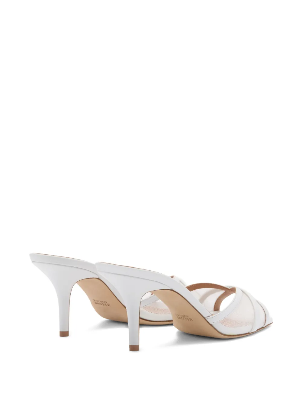 Malone Souliers 70mm Perla mules White