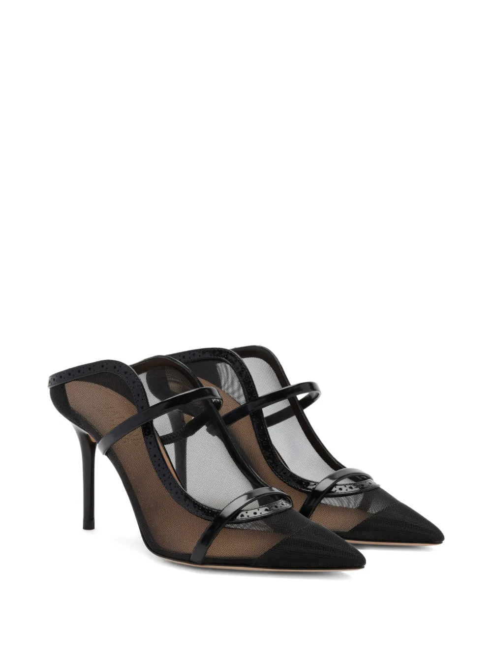 Malone Souliers Maureen 85mm muiltjes Zwart