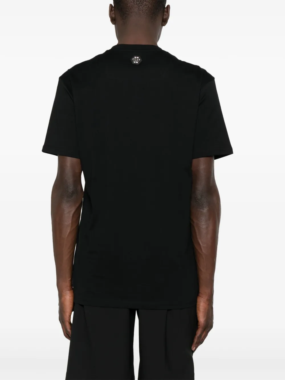 Philipp Plein T-shirt met kristallen doodskop Zwart