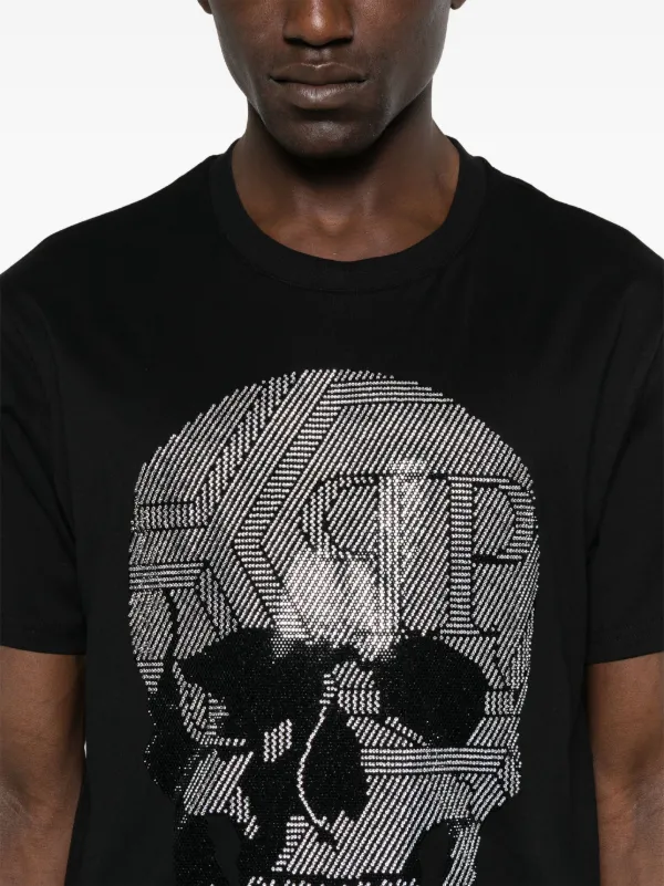 Philip plein 半袖Tシャツ ビジュースカル Philipp Plein ビジュースカル Tシャツ | ブラック | FARFETCH JP