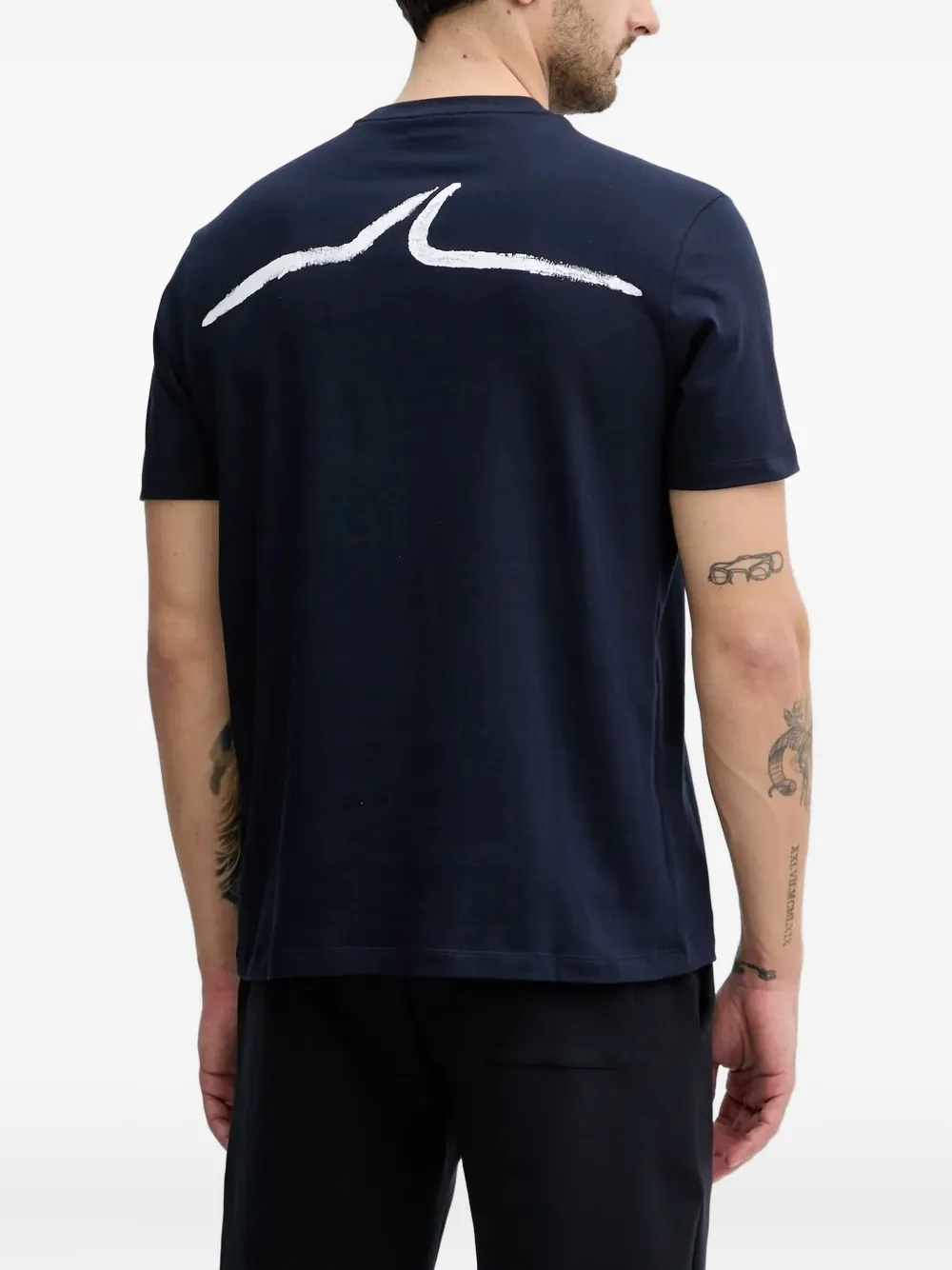 Paul & Shark T-shirt met logoprint Blauw