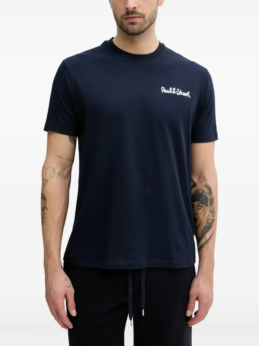 Paul & Shark T-shirt met logoprint Blauw
