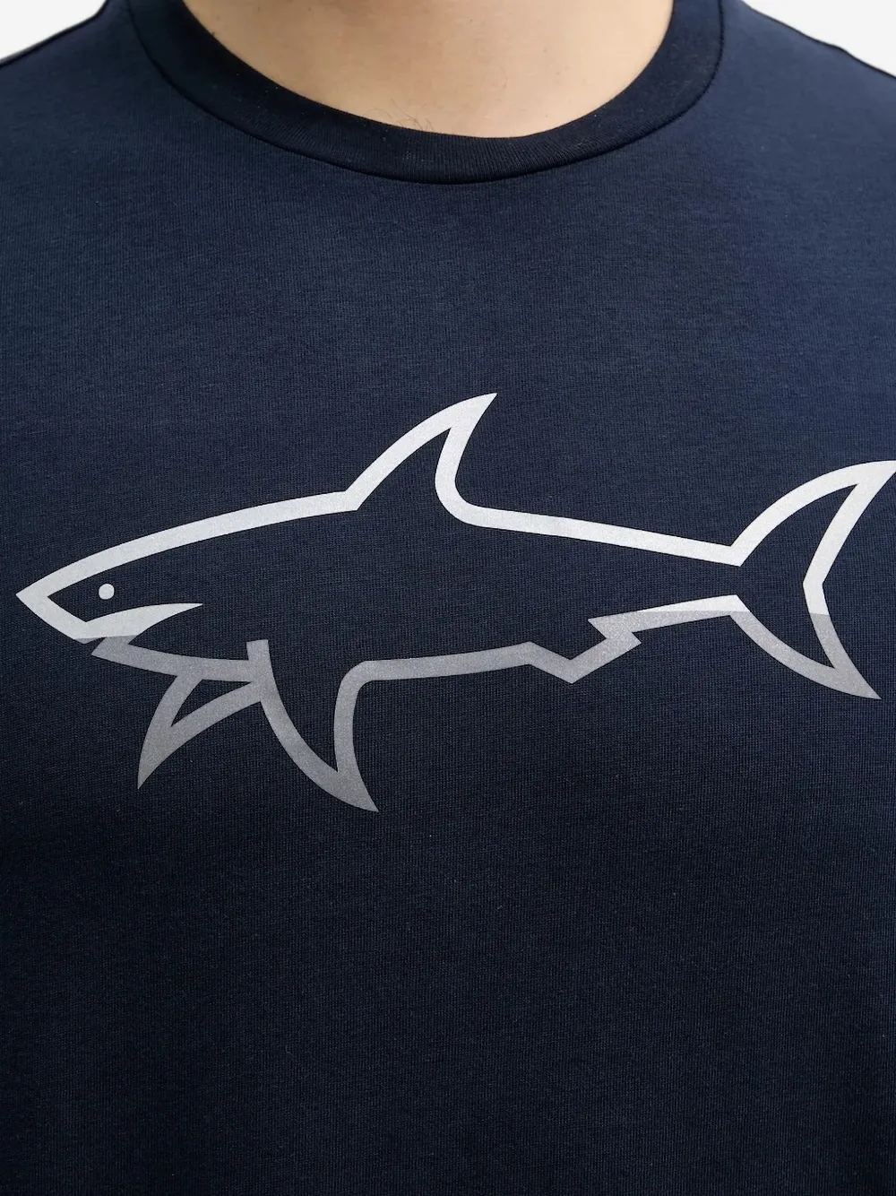 Paul & Shark logo T-shirt Blauw
