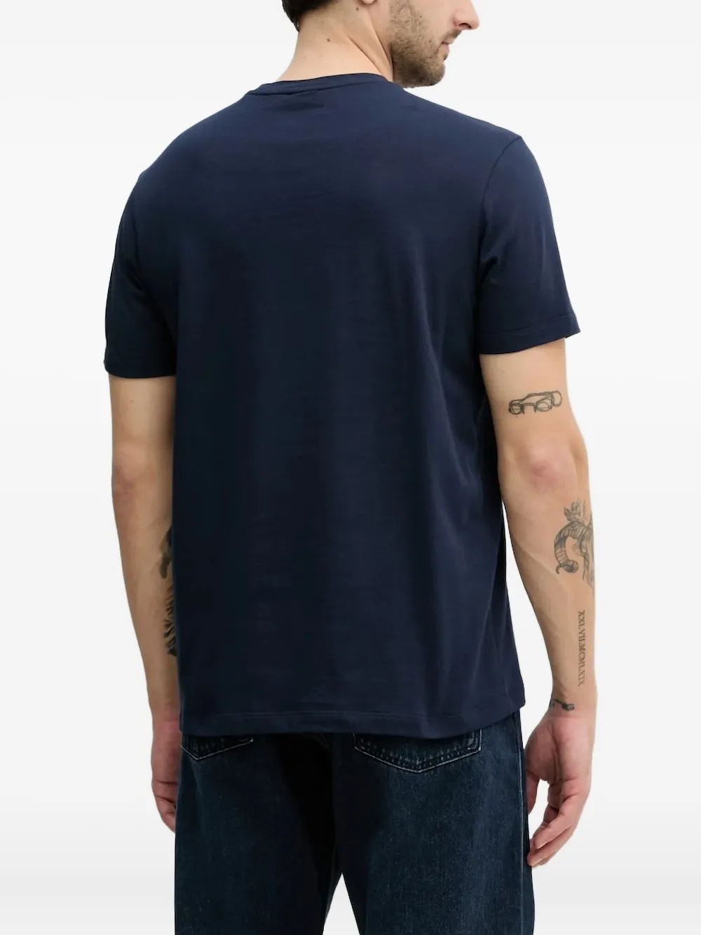 Paul & Shark shark logo T-shirt - Blauw