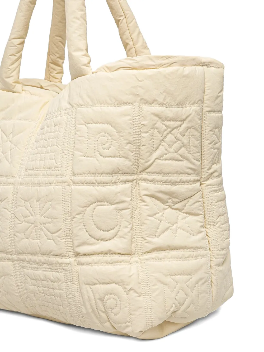 Nanushka Gewatteerde shopper Beige