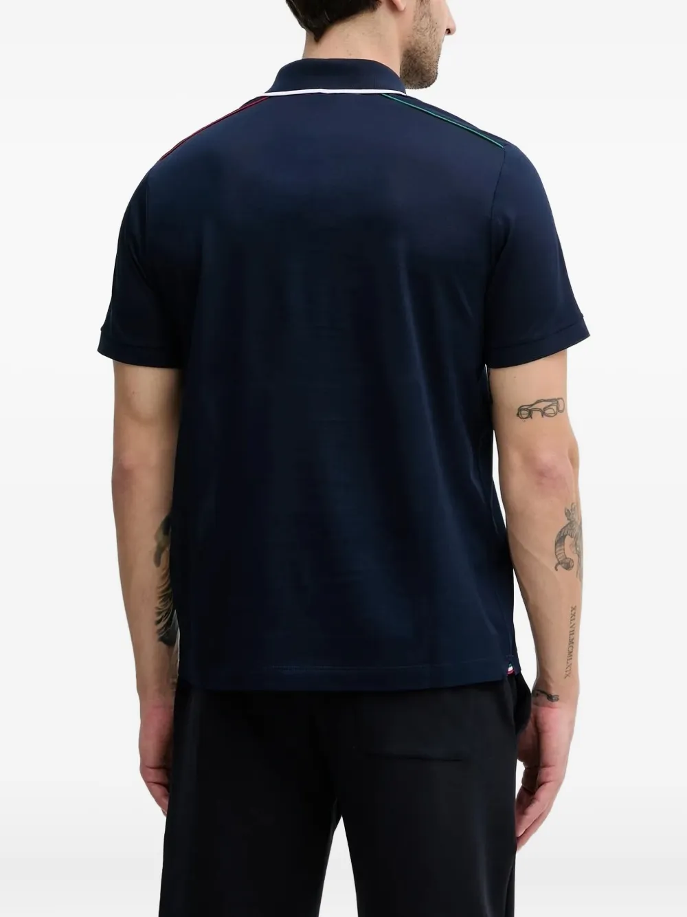 Paul & Shark tipped-collar polo shirt Blauw