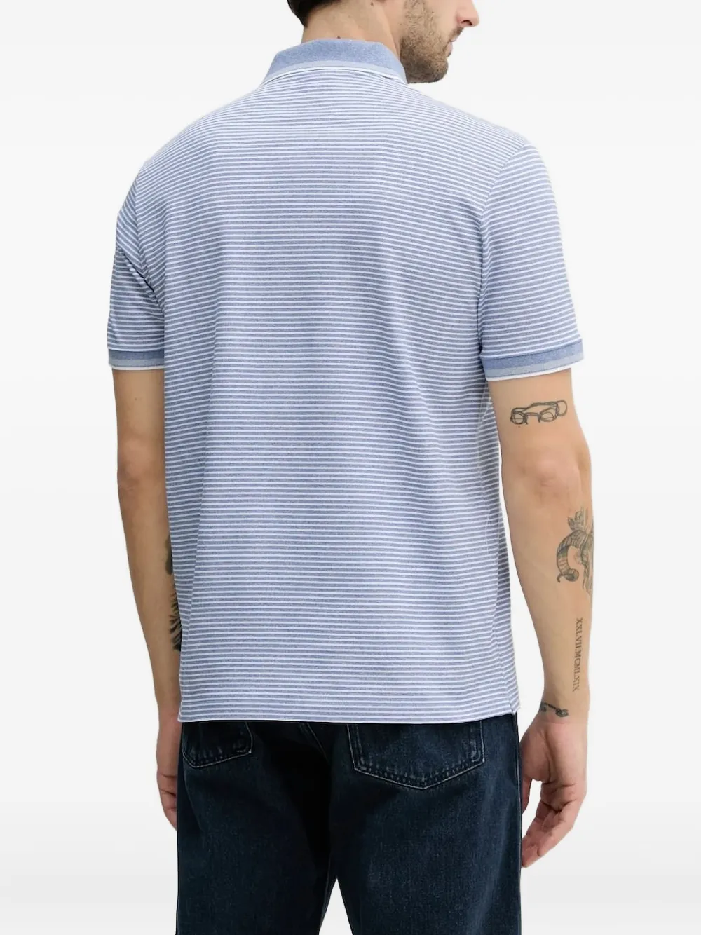 Paul & Shark striped polo shirt Blauw