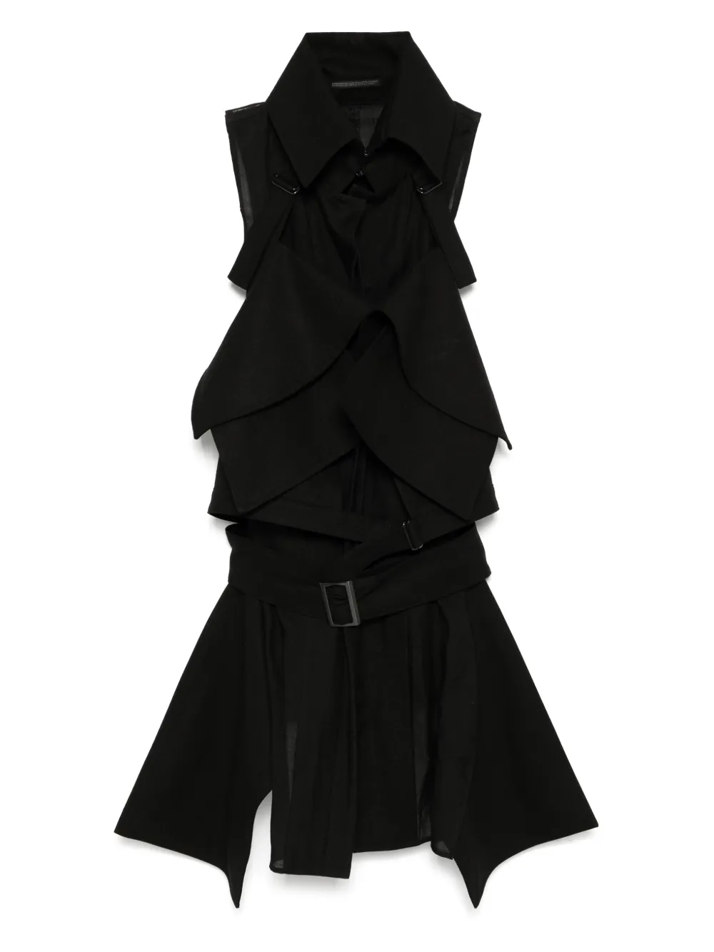 Yohji Yamamoto chamarra con cinturón | negro | Image 1