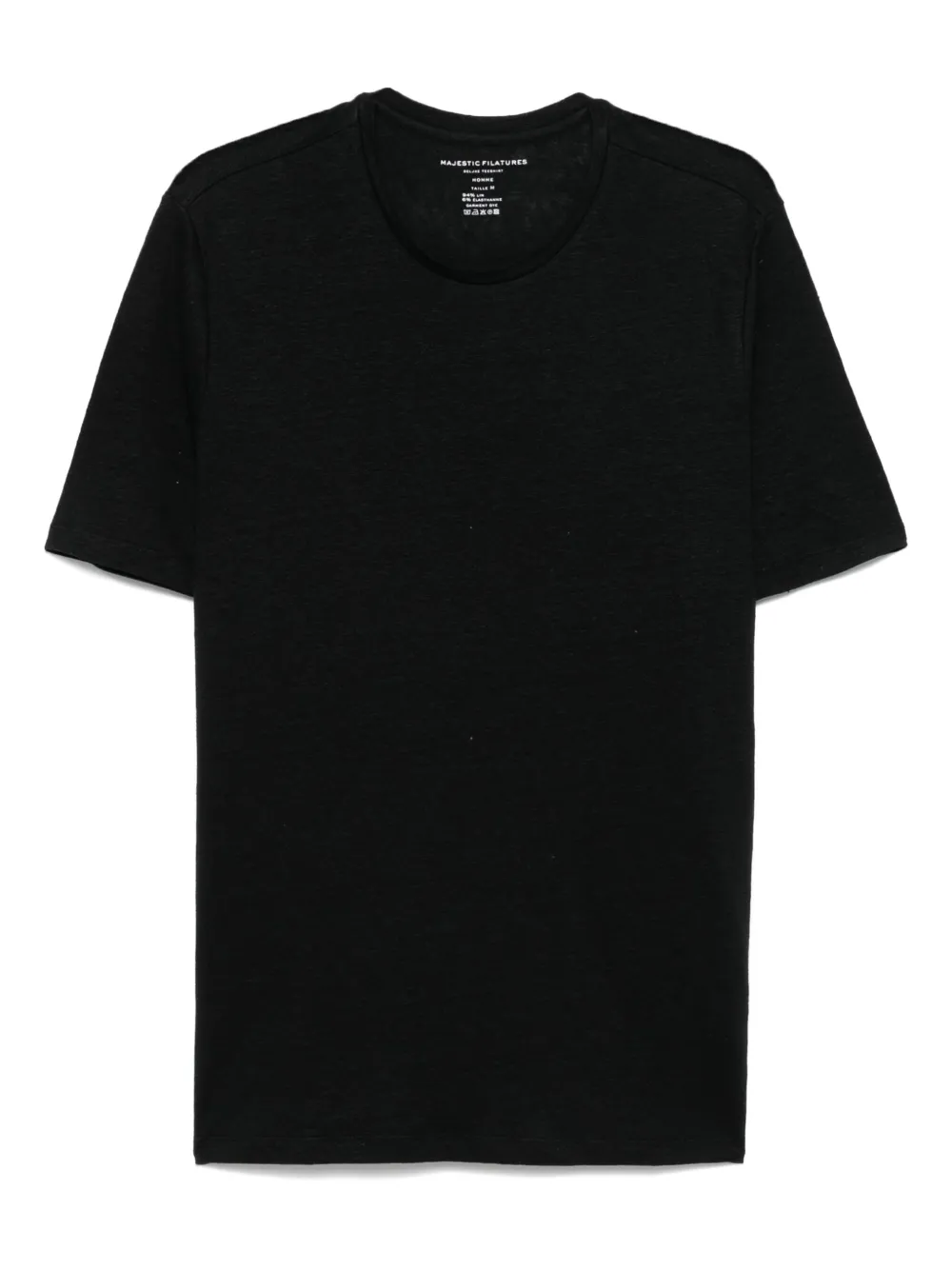 Majestic Filatures playera con cuello redondo | negro | Image 1
