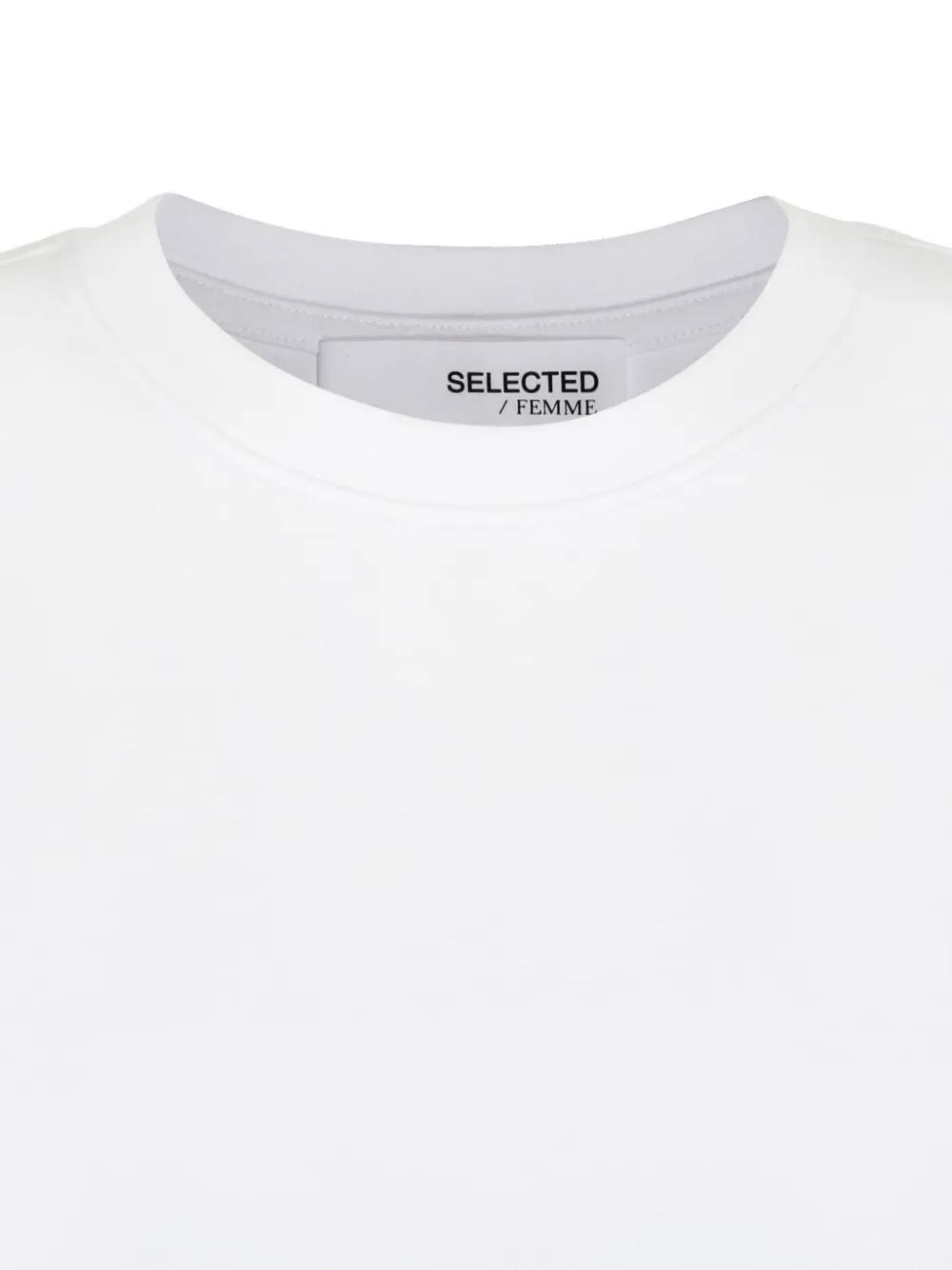 SELECTED T-shirt van biologisch katoen Wit