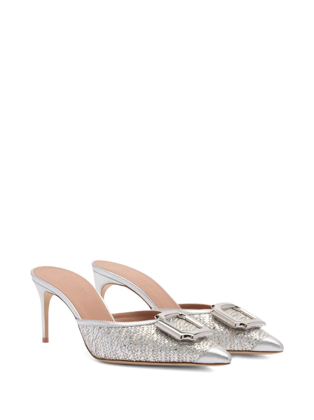 Malone Souliers Mona 70mm muiltjes - Zilver