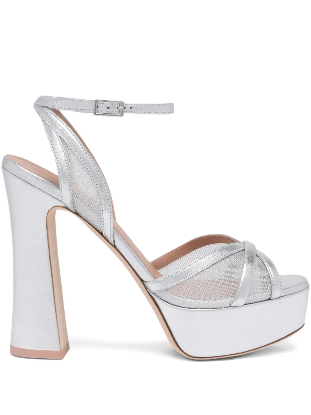 Malone Souliers 125mm Sylvie sandals Silver