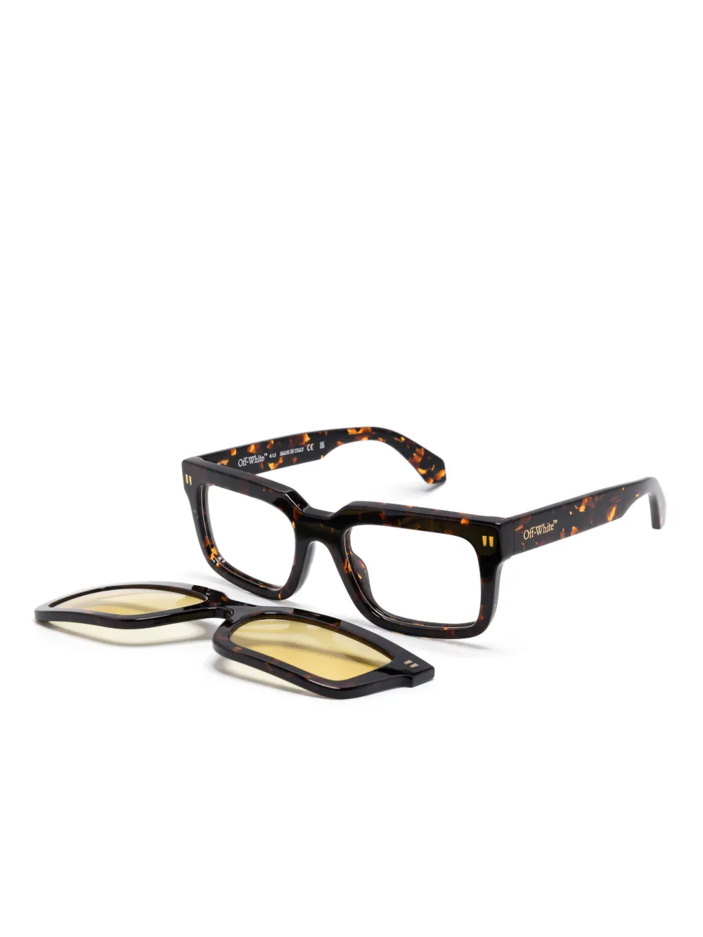 Off-White Eyewear square-frame clip-on sunglasses | marrón | Image 1