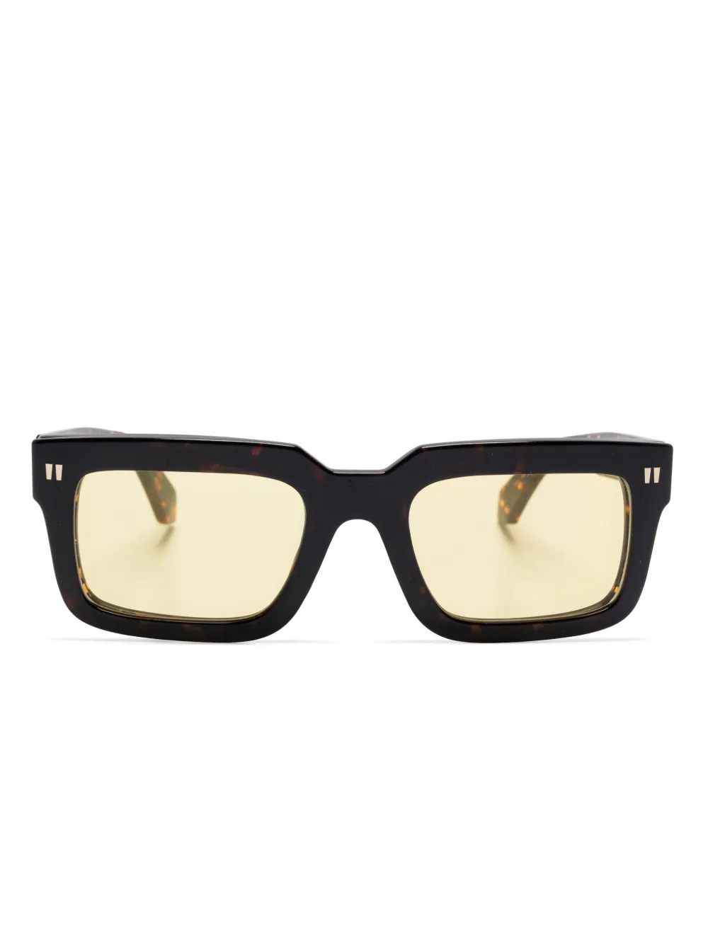 Off-White Eyewear square-frame clip-on sunglasses | marrón | Image 1
