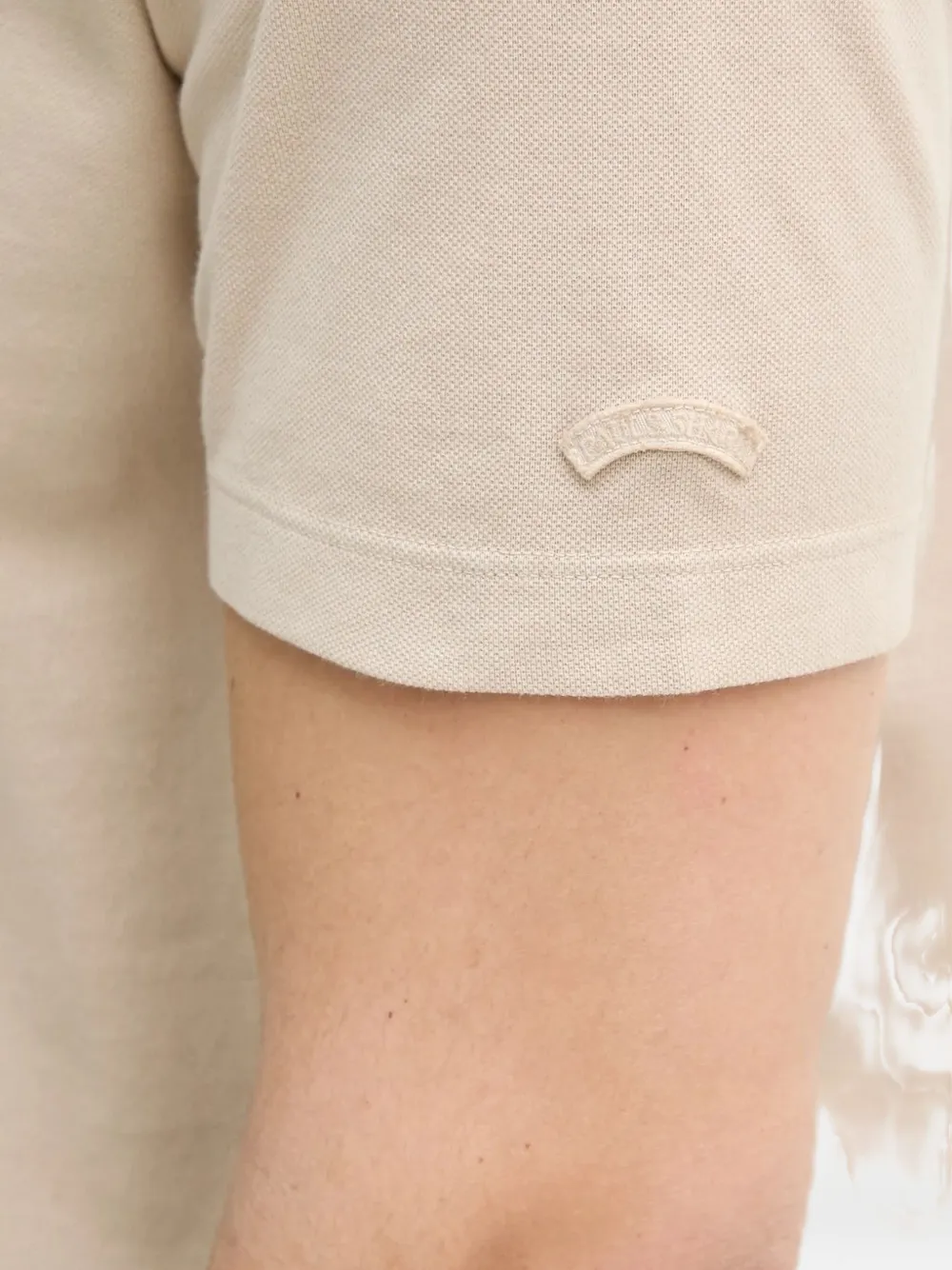 Paul & Shark embroidered short-sleeve polo shirt Beige