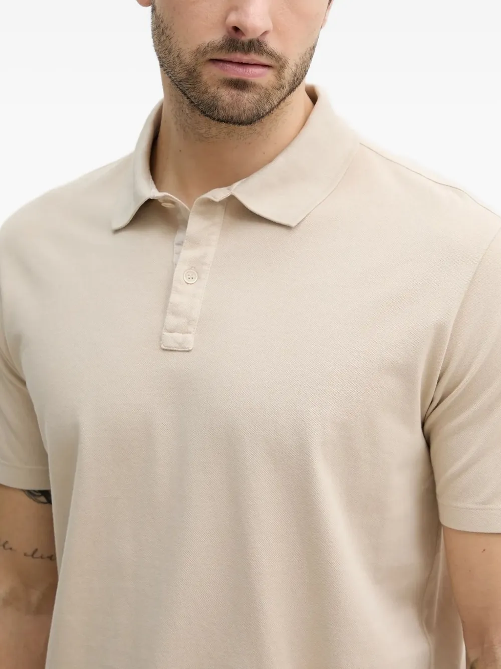Paul & Shark embroidered short-sleeve polo shirt Beige