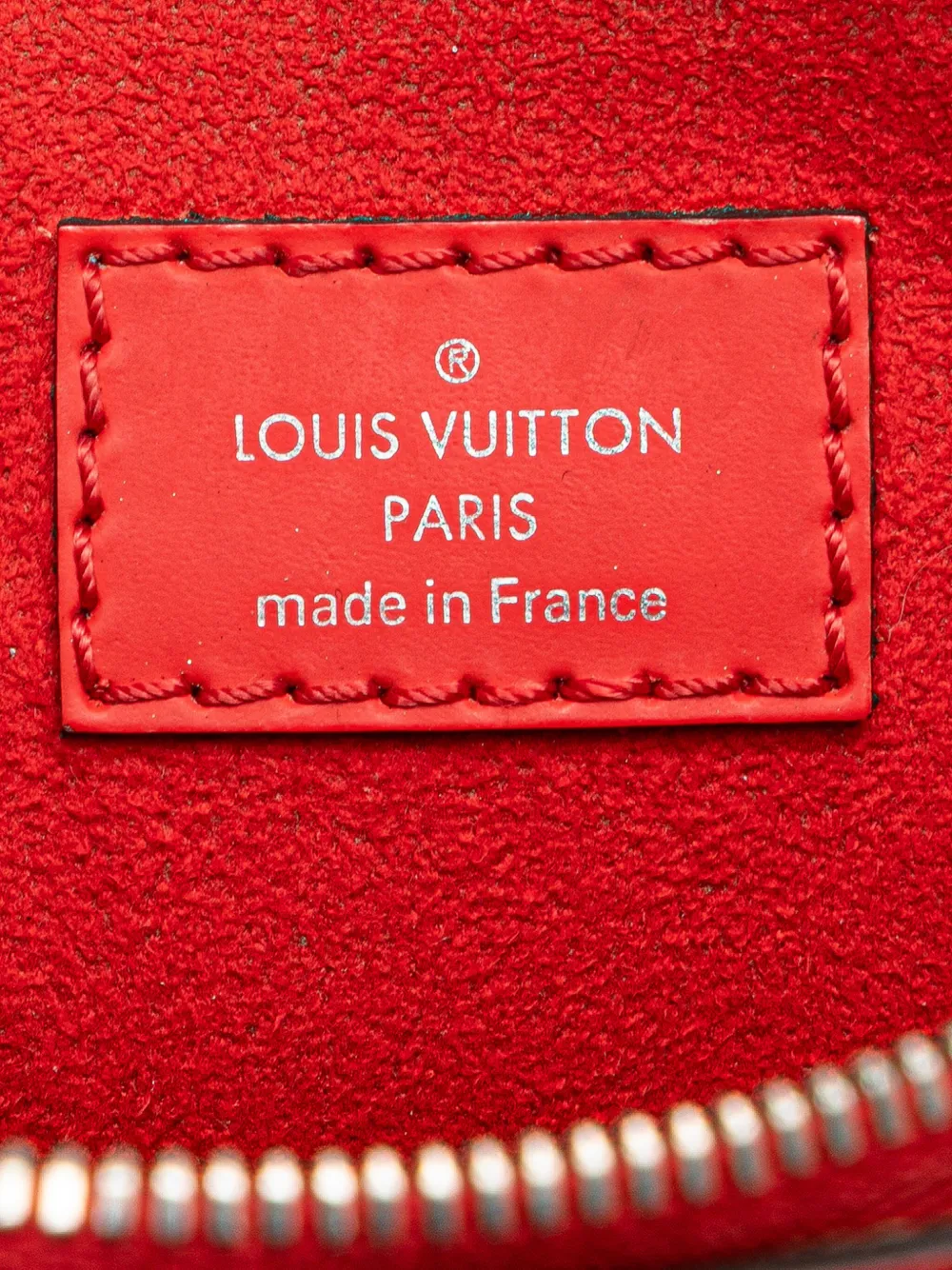 Pre-owned Louis Vuitton 2015 Epi Nano Alma Satchel In Red