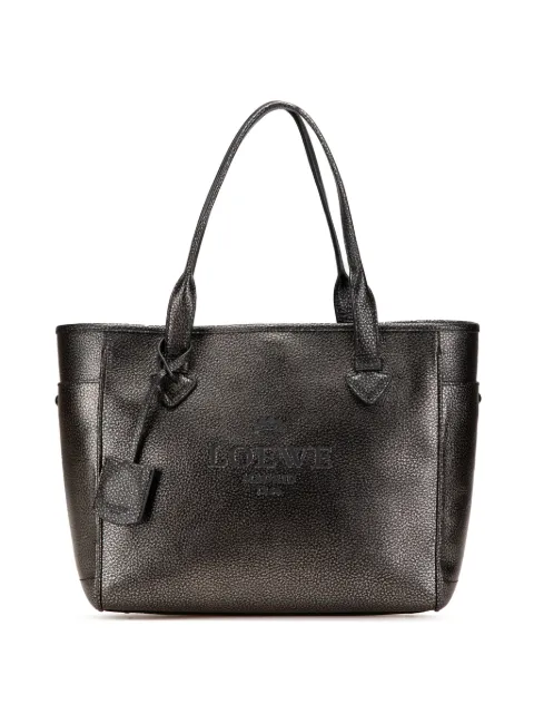 Loewe Pre-Owned 2018 Small Metallic Calfskin Heritage tote bag
