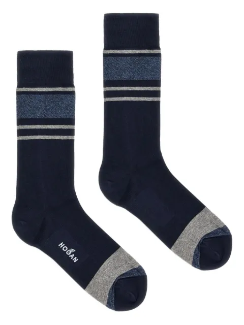 Hogan striped knitted socks