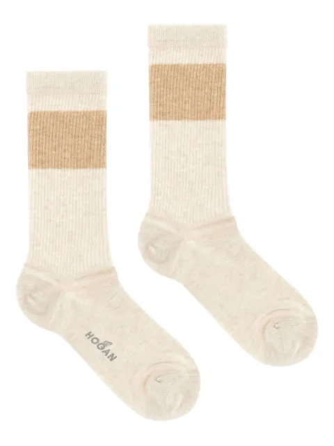 Hogan striped ribbed socks
