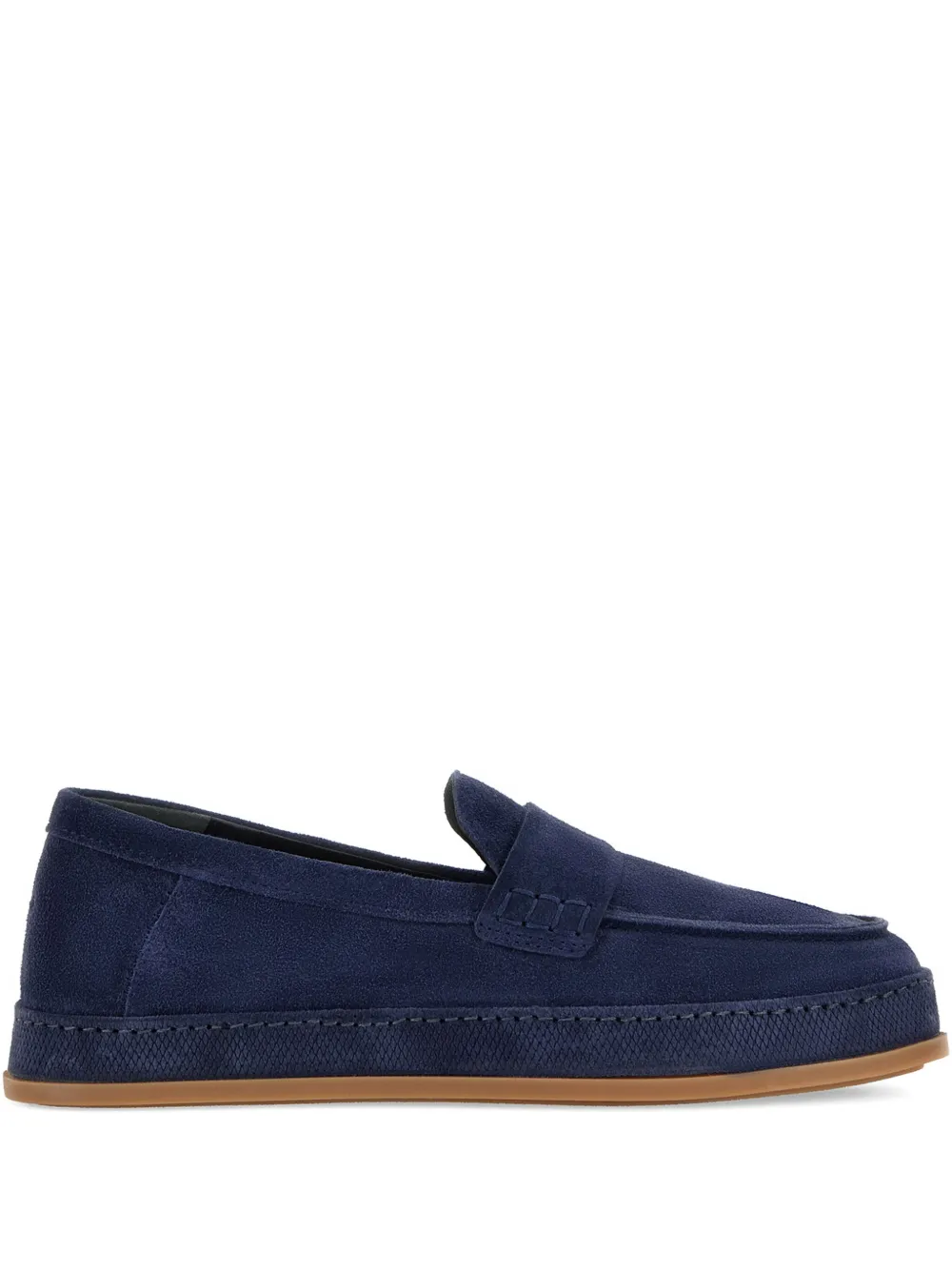 Hogan Leren loafers Blauw