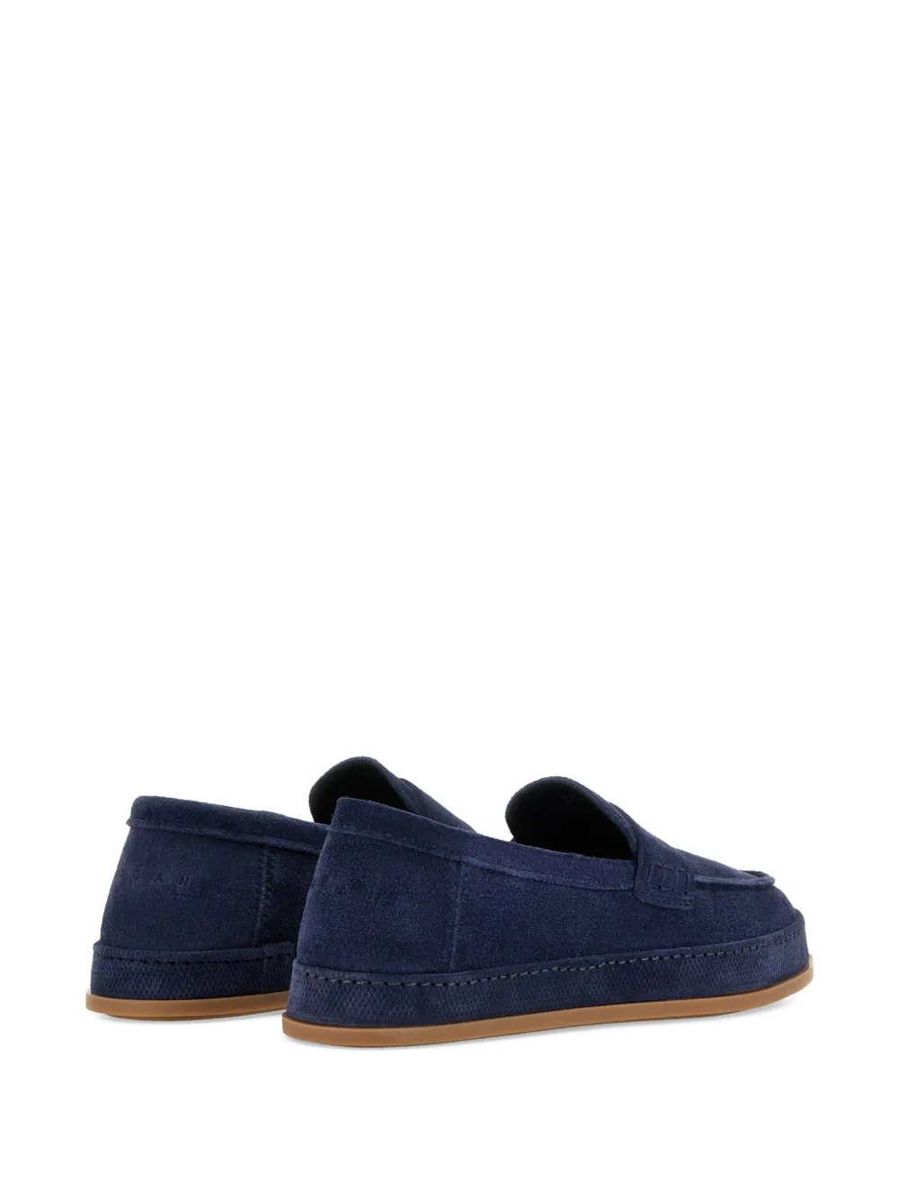 Hogan Leren loafers Blauw