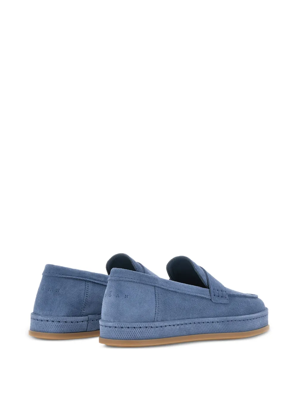 Hogan leather loafers Blue