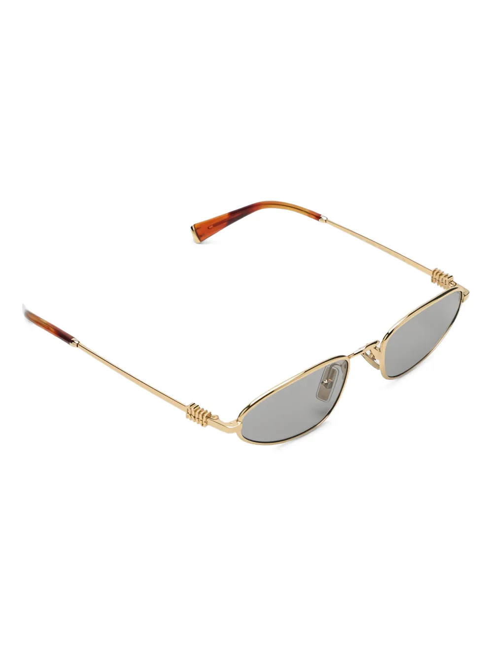 Miu Miu Eyewear Occhiali da sole in metallo - Oro
