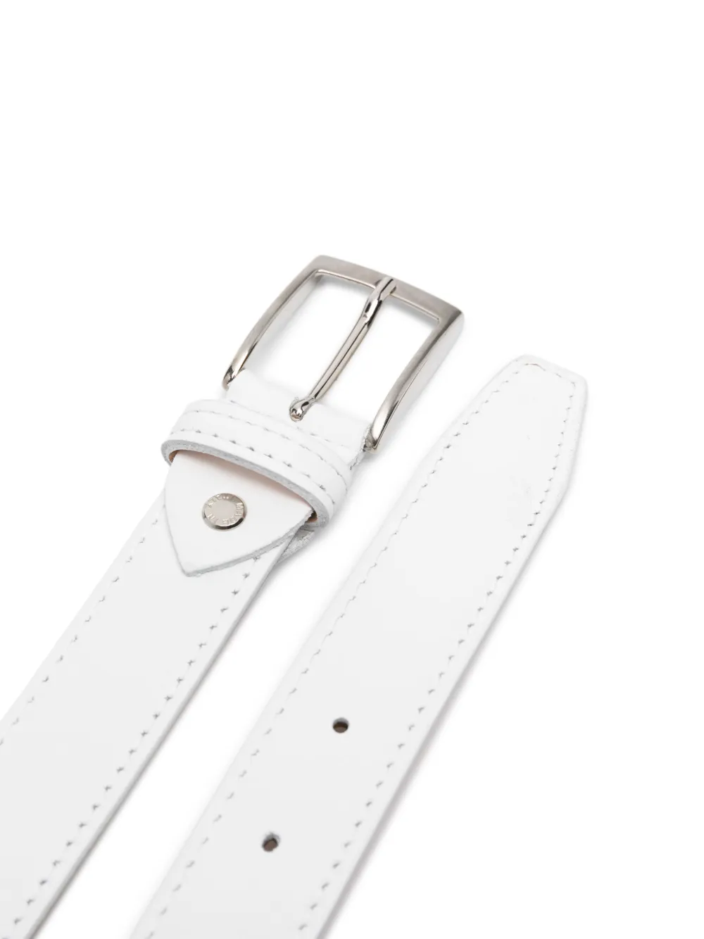 Colorichiari Leren riem - Wit