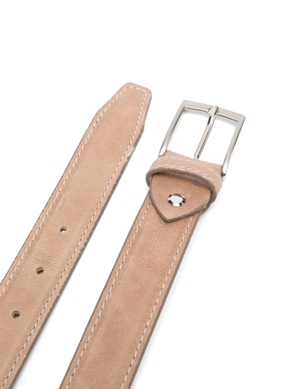 Colorichiari Leren riem - Beige
