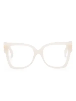 Off-White Eyewear スクエアメガネフレーム | ブルー | FARFETCH JP